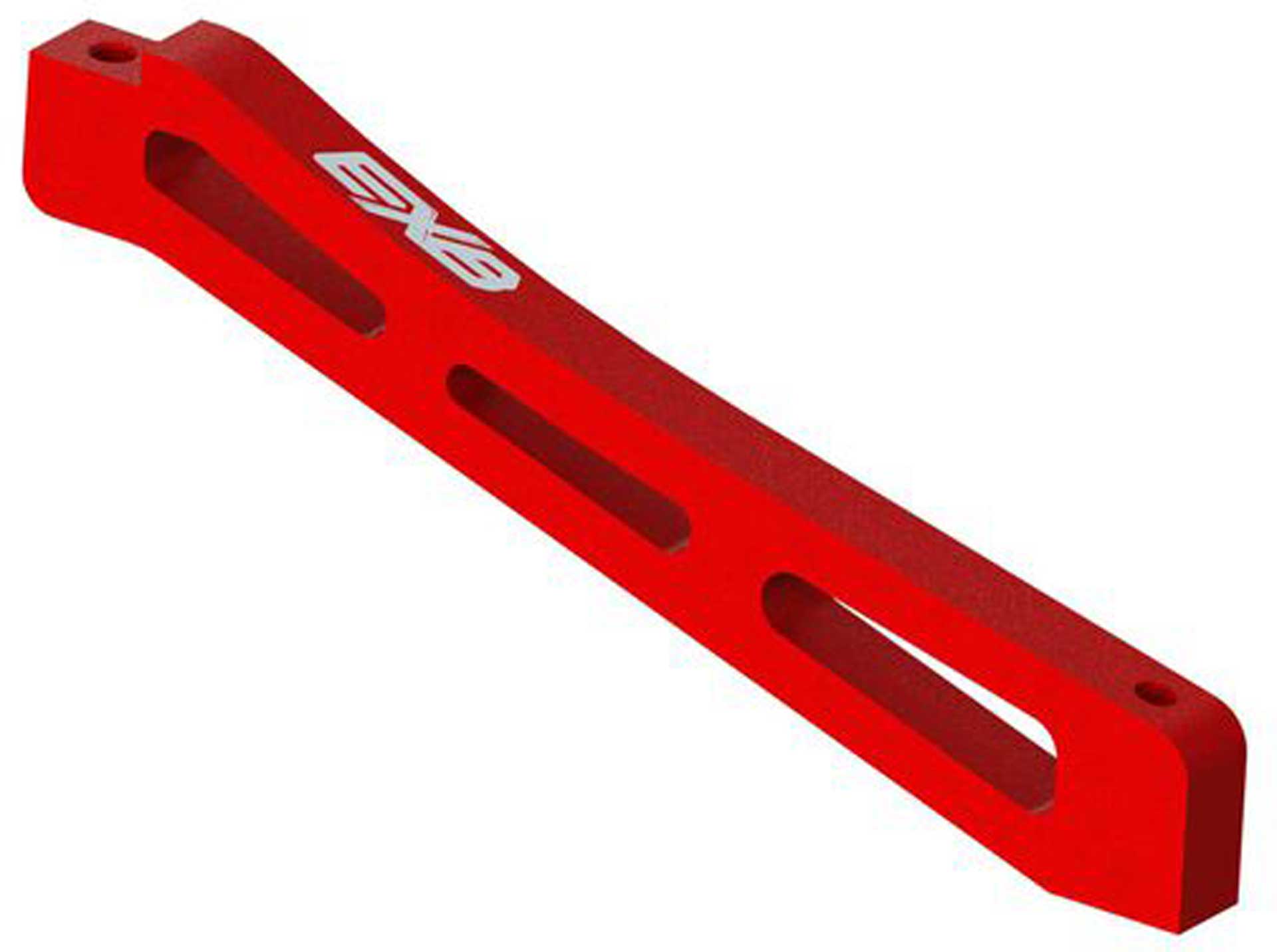 ARRMA Front Center Chassis Brace Aluminum 98mm Red