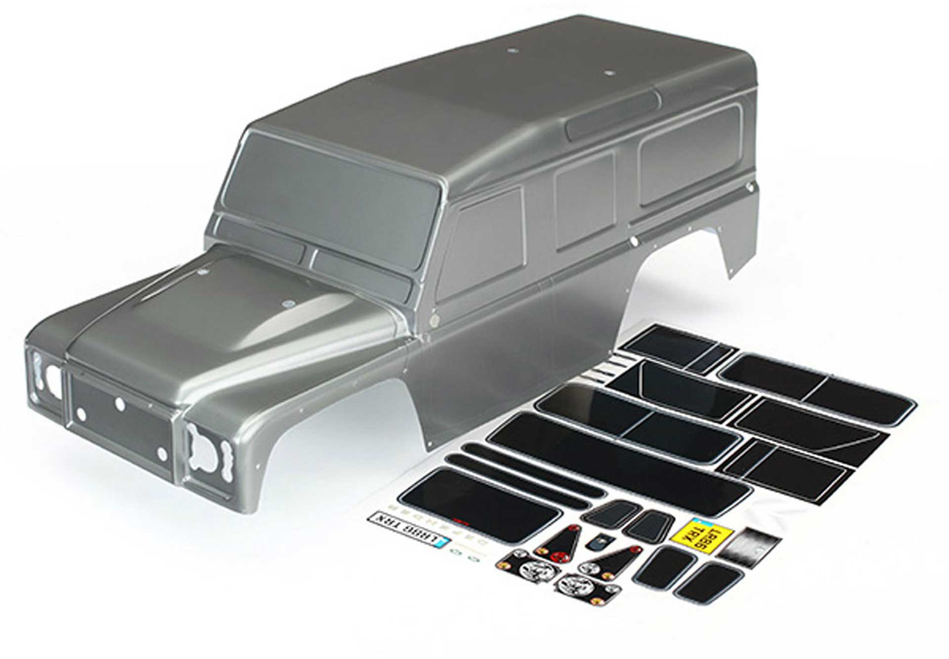 TRAXXAS Karo, Land Rover Defender, graphite silber +Decals