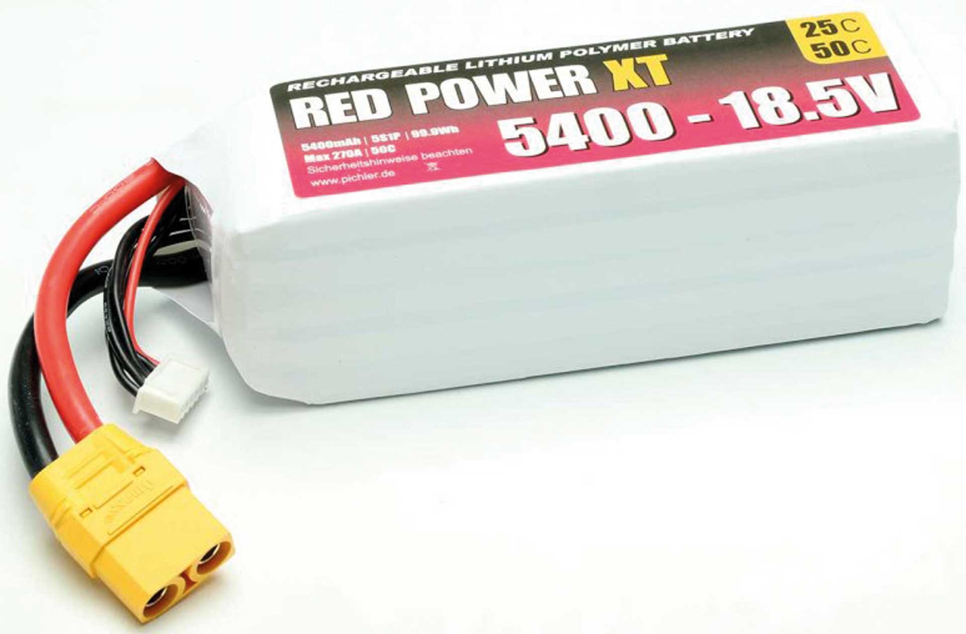 PICHLER RED POWER XT 5400 - 18,5V Lipo 5S