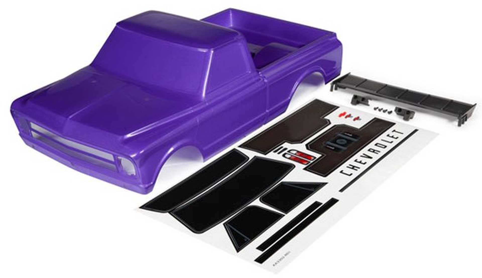 TRAXXAS Carosserie  Chevrolet C10 purple inclus  Flügel & Autocollants