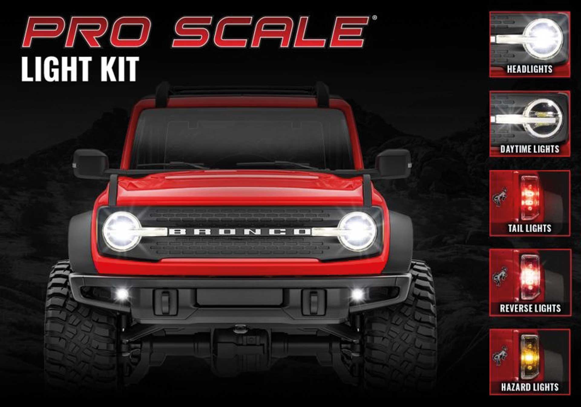 TRAXXAS PRO SCALE LED Licht-Set TRX-4M Ford Bronco 1/18