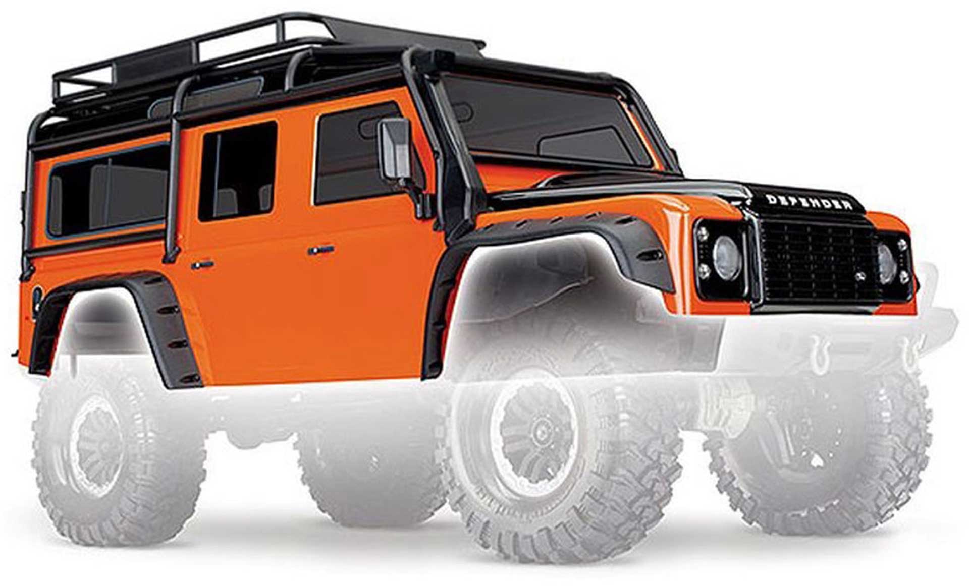 TRAXXAS Karo, Land Rover Defender, Adventure-Edition orange/schwarz