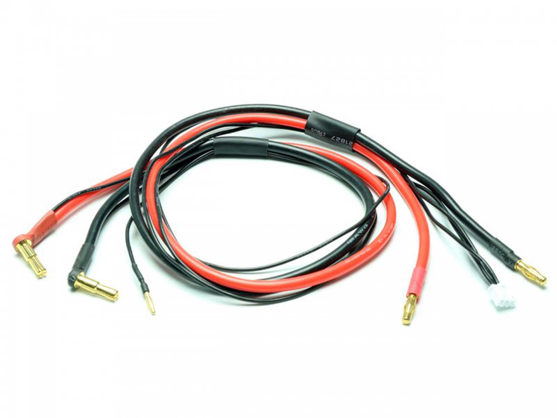 Planet-Hobby DUO CÂBLE DE CHARGE 4MM/5MM 2S LIPO HARDCASE ADAPTATEUR D'ÉQUILIBRAGE XH 12AWG INCLUS