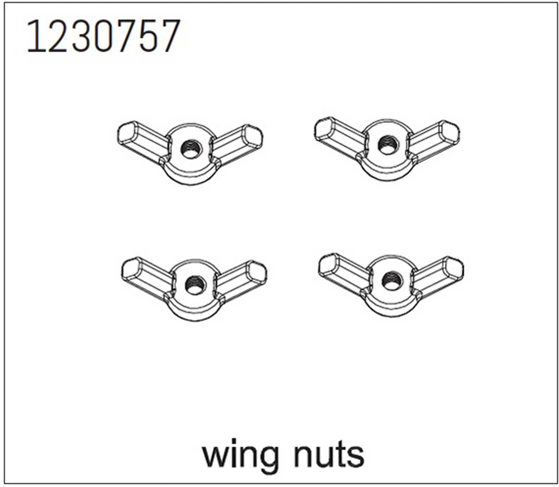 ABSIMA Wing nuts (4 pcs) - CR3.4 LANDI