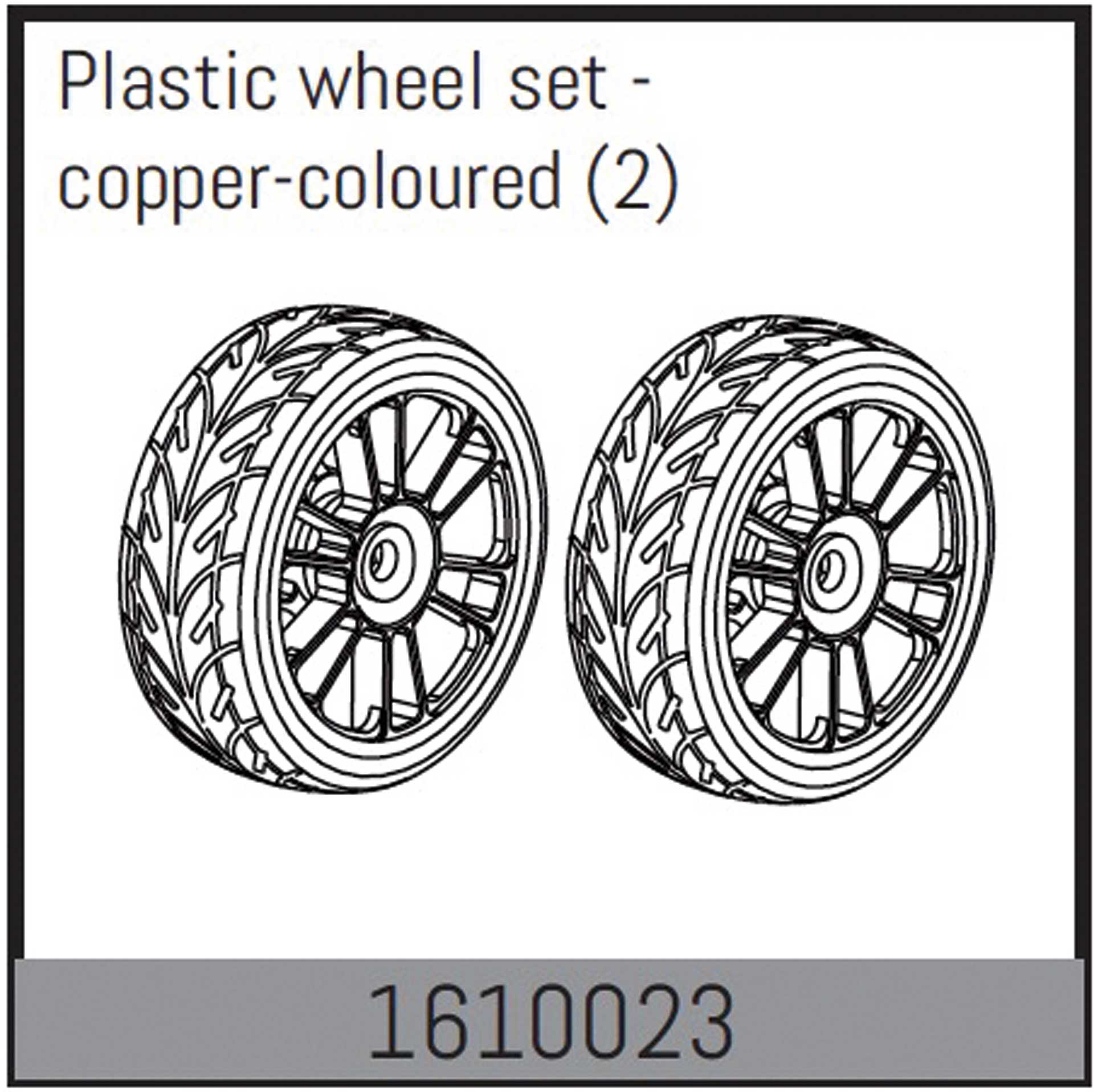 ABSIMA Plastic wheel set - copper-coloured (2)