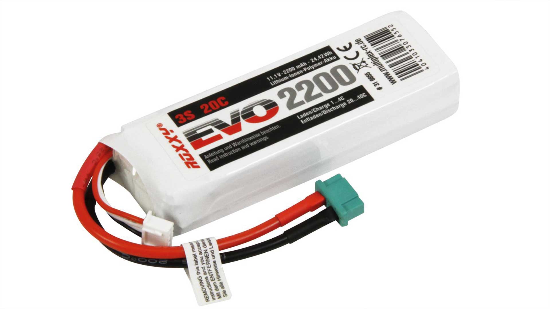ROXXY Batterie EVO LiPo 2200mah 11,1V 20C