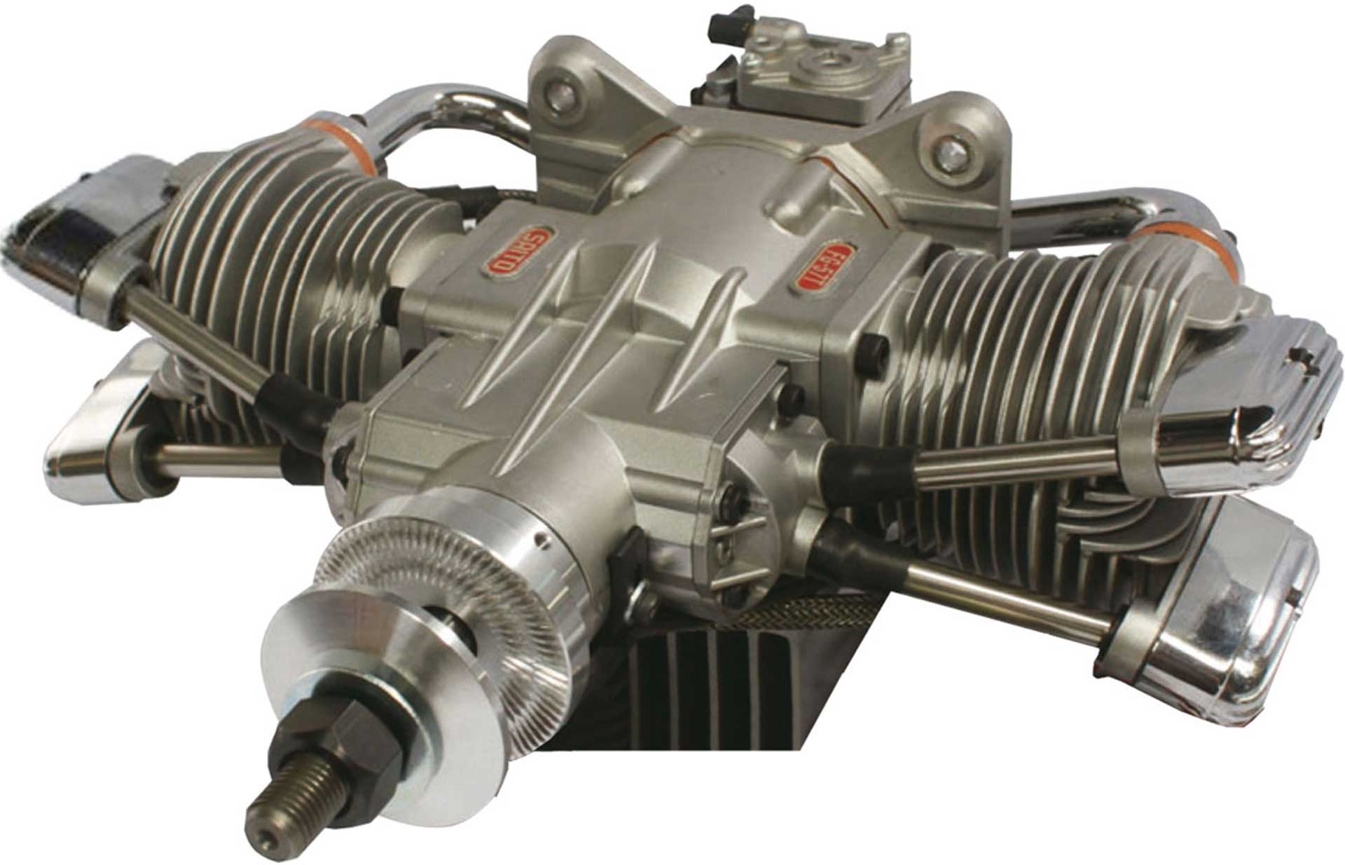 SAITO FG-57TS "ACRO" Boxer gasoline engine 2-cylinder