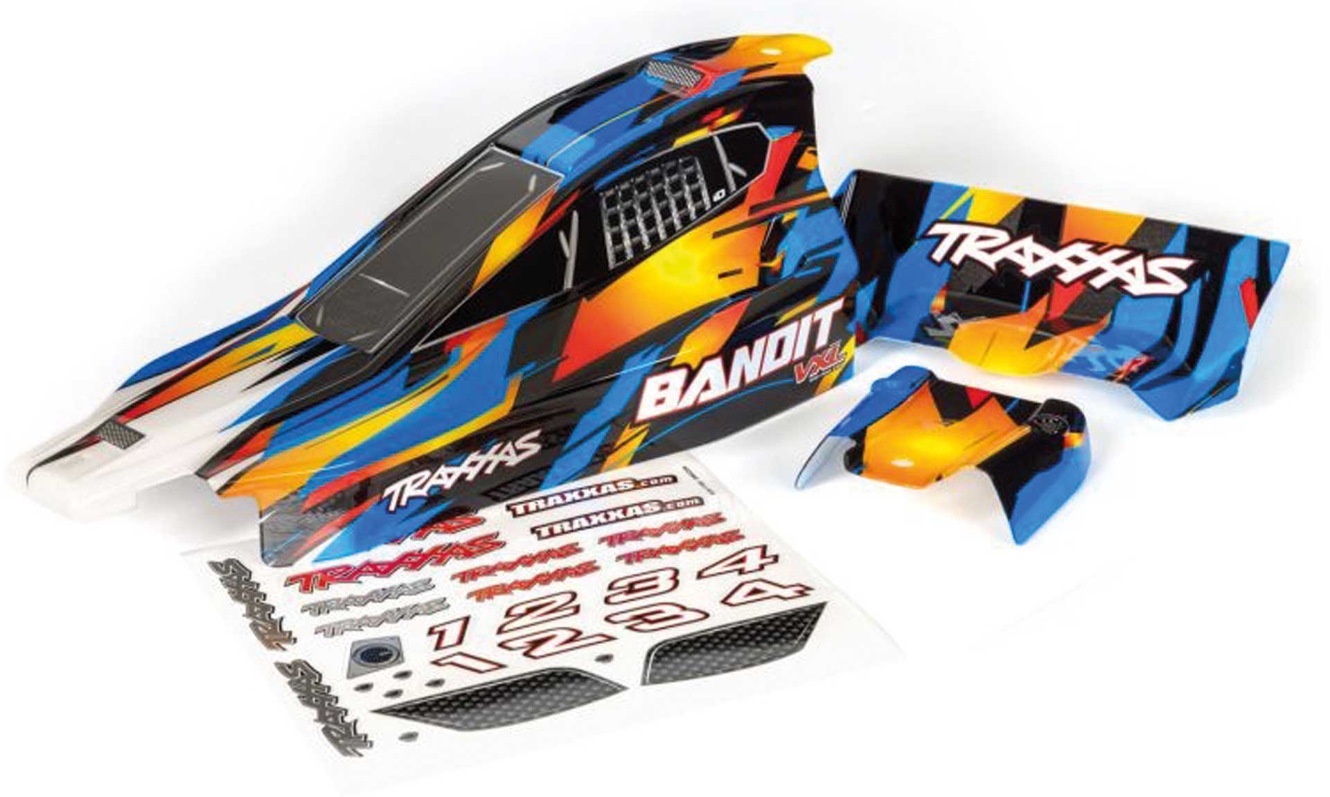 TRAXXAS Body Bandit / VXL Blue/Orange painted incl. rear wing