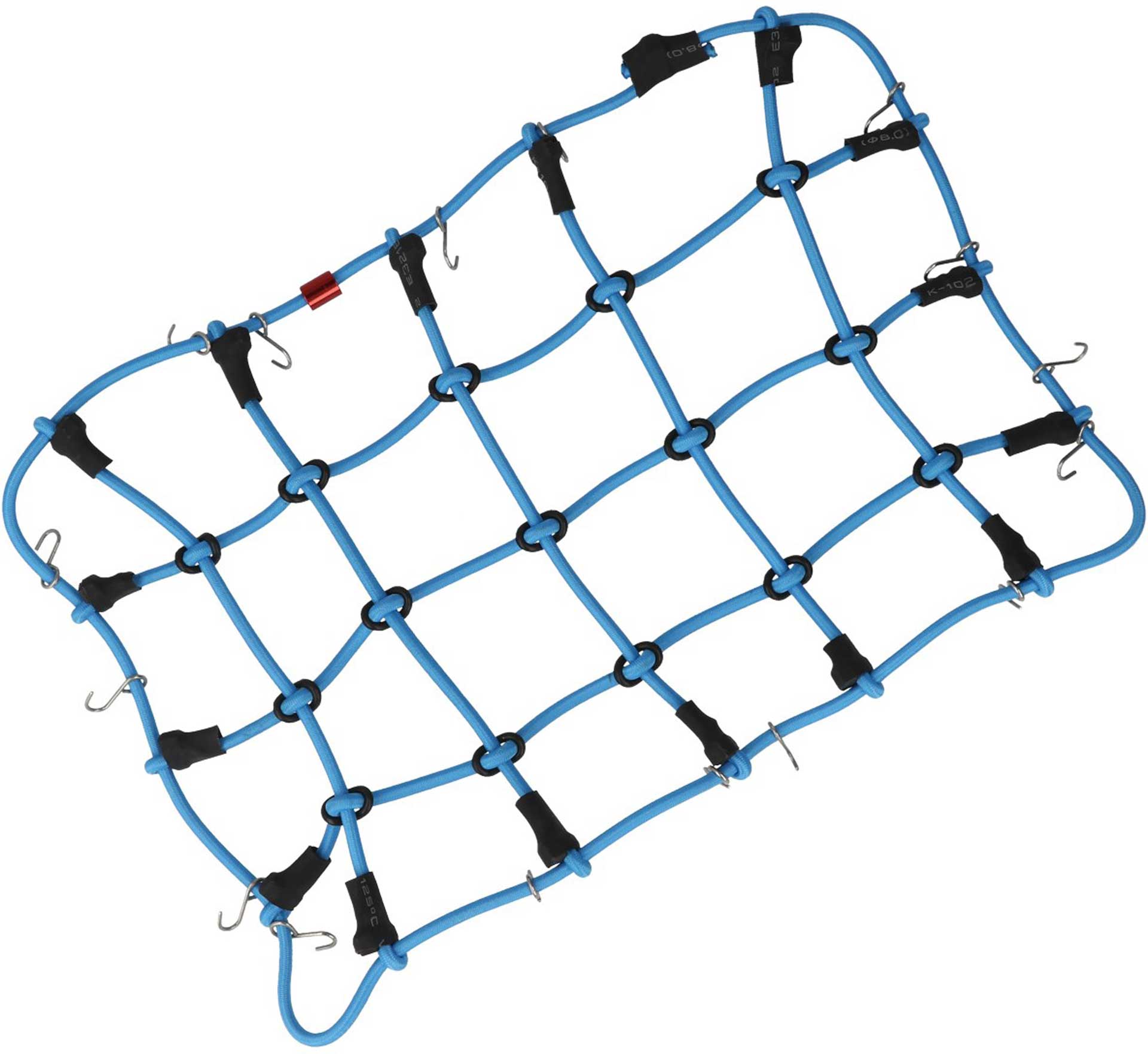 ROBITRONIC Gepäcknetz mit Haken Blau (190mm x 120mm)