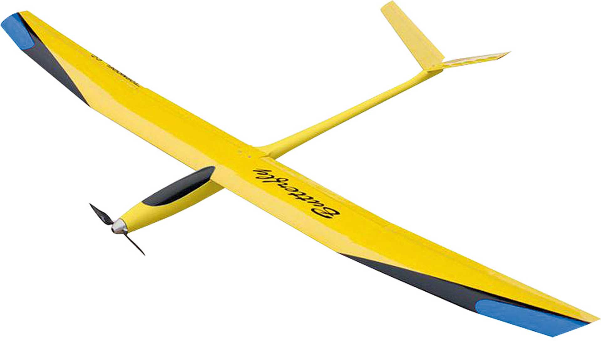TOPMODEL BUTTERFLY ELECTRO WITH GRP FUSELAGE AND STYRO BALSA WING WITH FULL COMPOSITE FUSELAGE AND STYRO BALSA WINGS