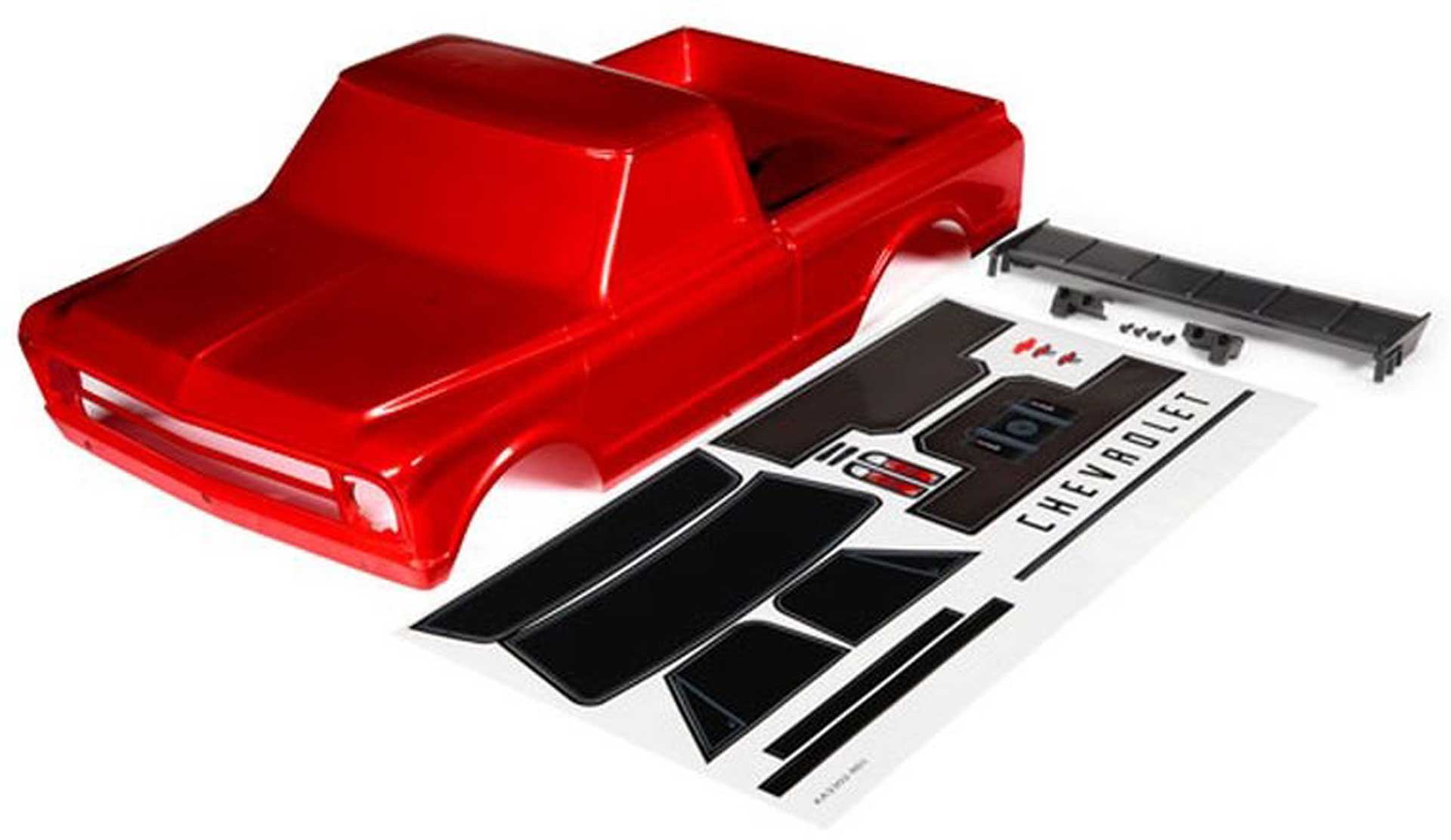 TRAXXAS Karo Chevrolet C10 rot inkl. Flügel & Aufkleber