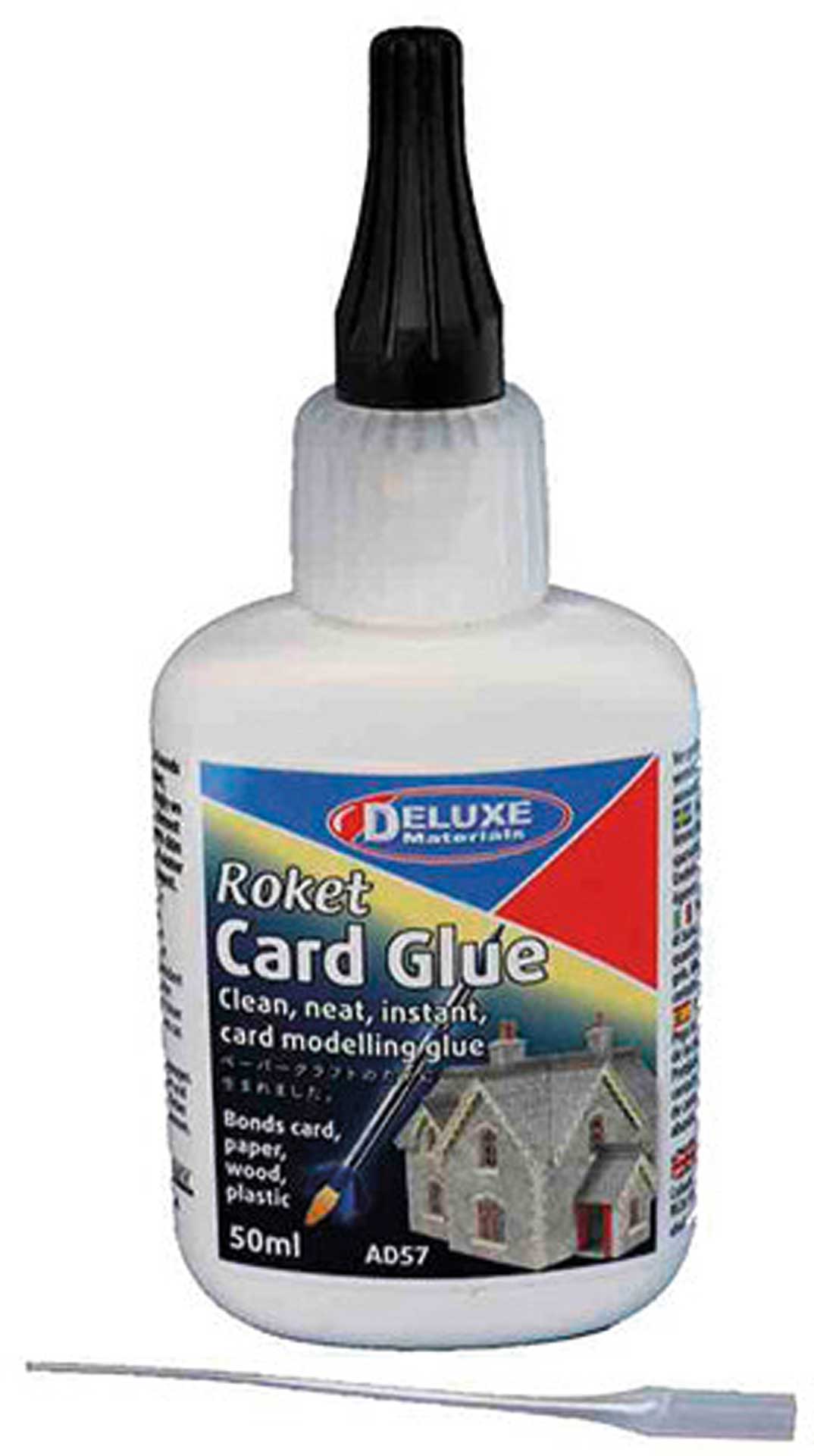 DELUXE Roket Card Glue 50ml für Karton, Papier. u.ä.