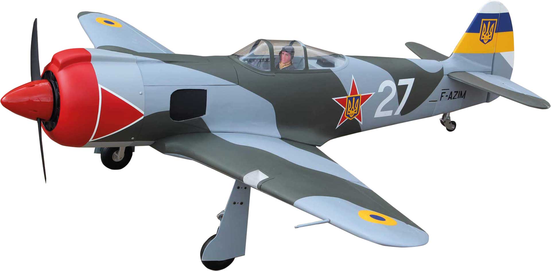 Seagull Models ( SG-Models ) YAK-3U 63" 20cc ARF WITHOUT retractable landing gear
