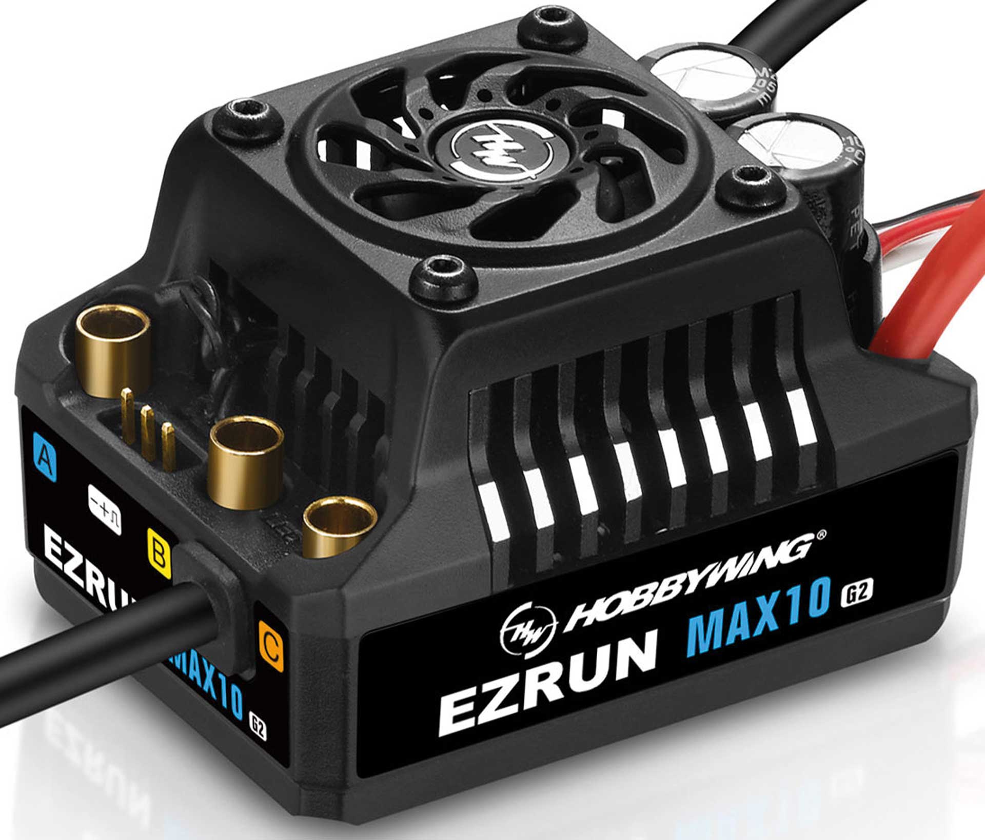HOBBYWING Ezrun MAX10 G2 controller 140 Amp, 2-4s LiPo BEC 5A Sensorless / Sensored