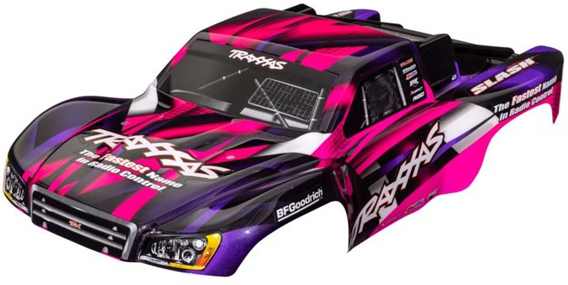 TRAXXAS Karosserie Slash 2WD/4WD Pink/Violett lackiert