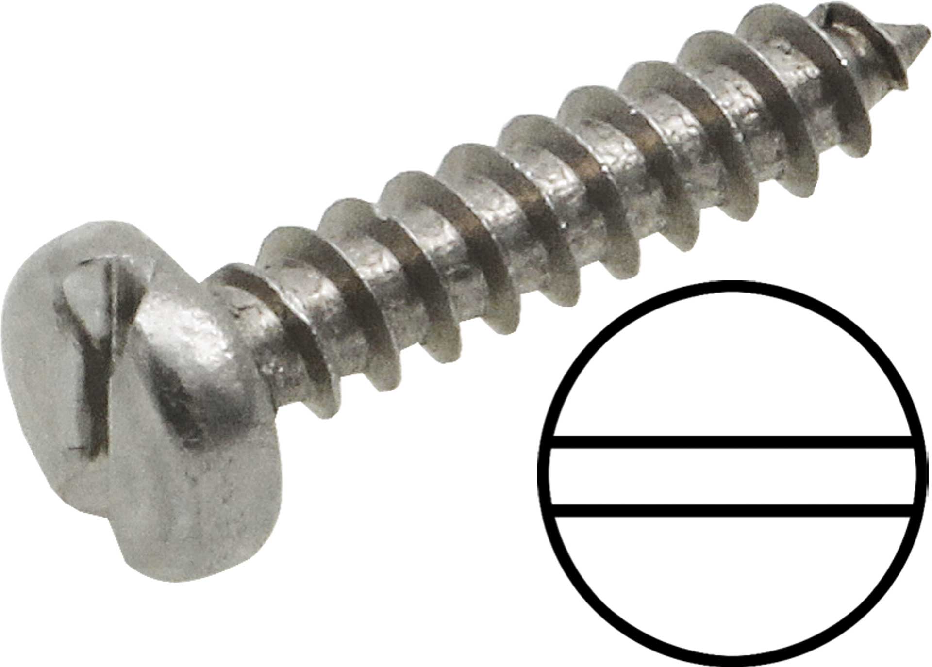 Modellbau Lindinger Tapping screws slotted 2.9/13mm Stainless steel 20pcs.