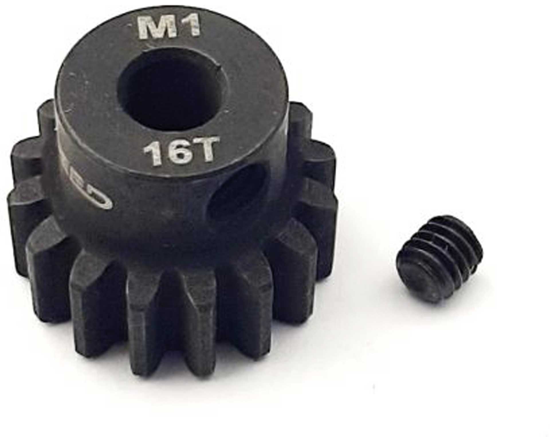 H-Speed Steel pinion 16 teeth Module 1 bore 5mm