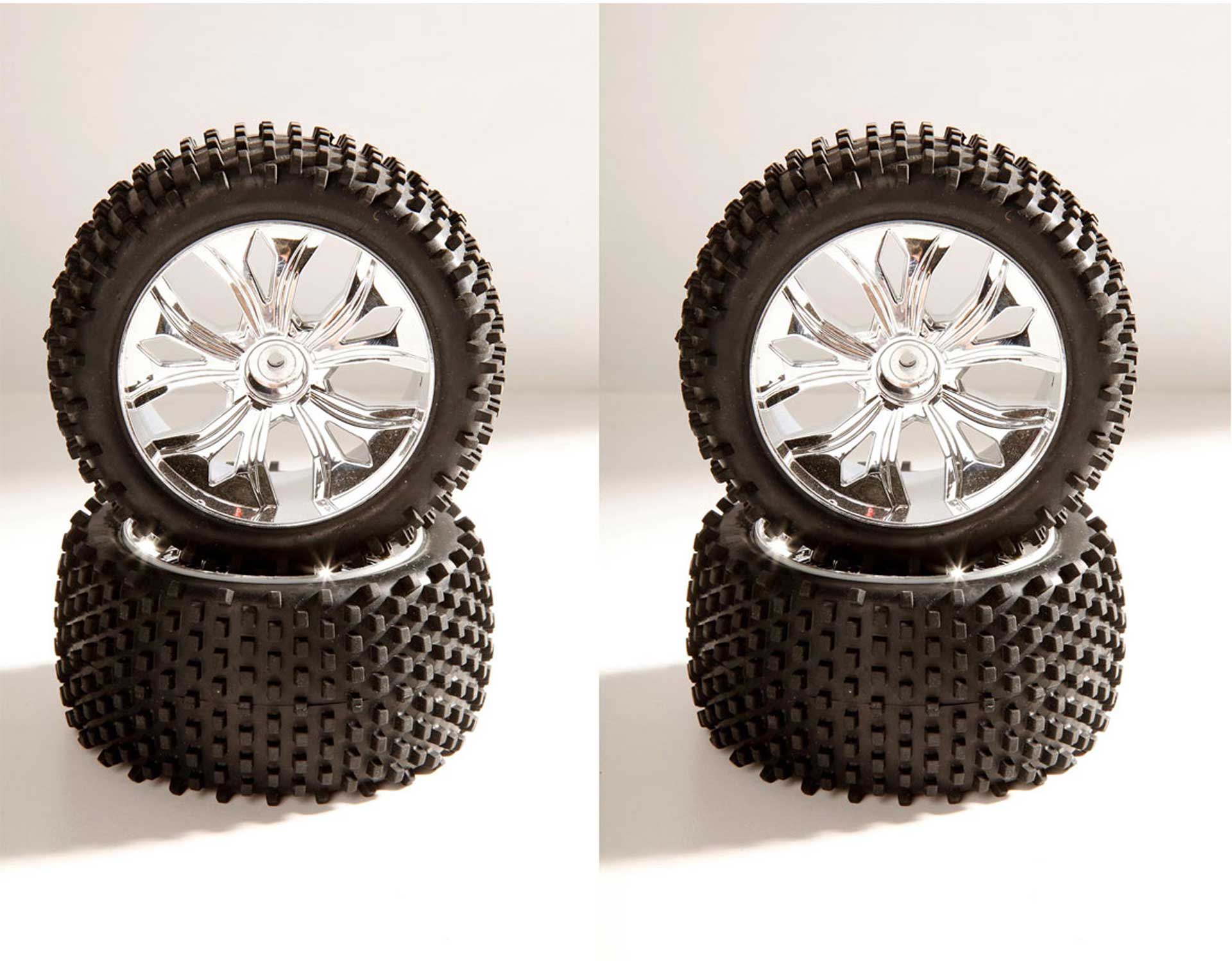 DRIVE & FLY MODELS TIRES AND WHEELS CHROME HOTFIRE XL (4)