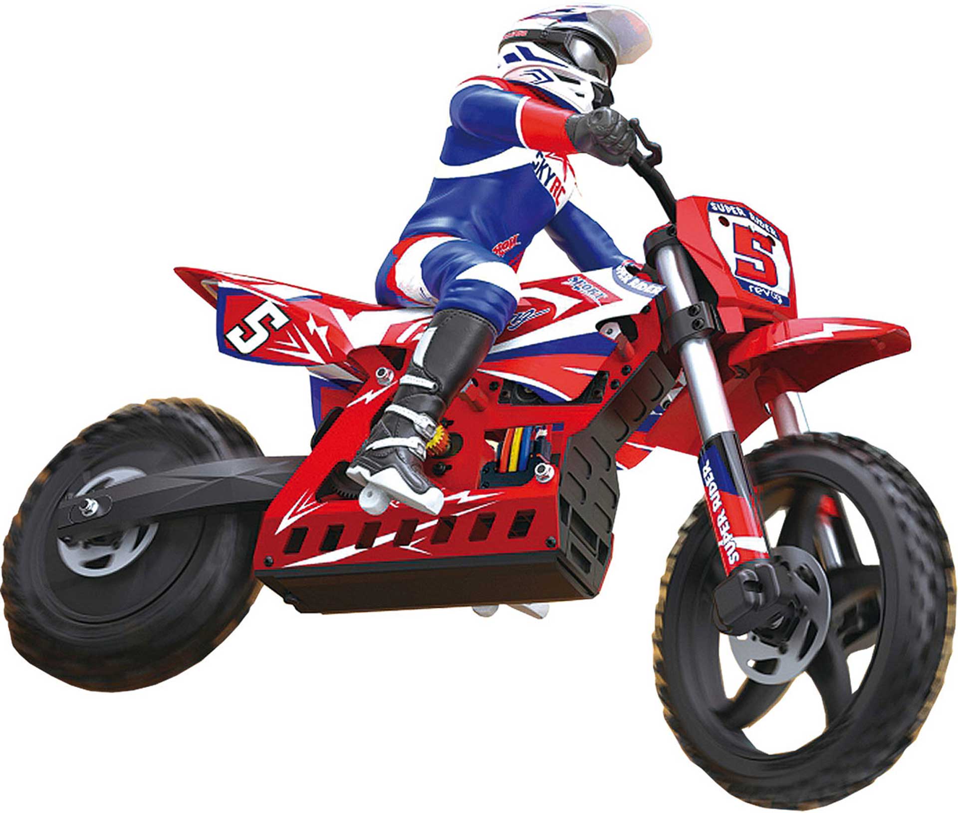 SKYRC SUPER RIDER SR5 1/4 SCALE RC DIRT BIKE INCLUS GYRO STABILISATEUR ET SET DE PROPULSION