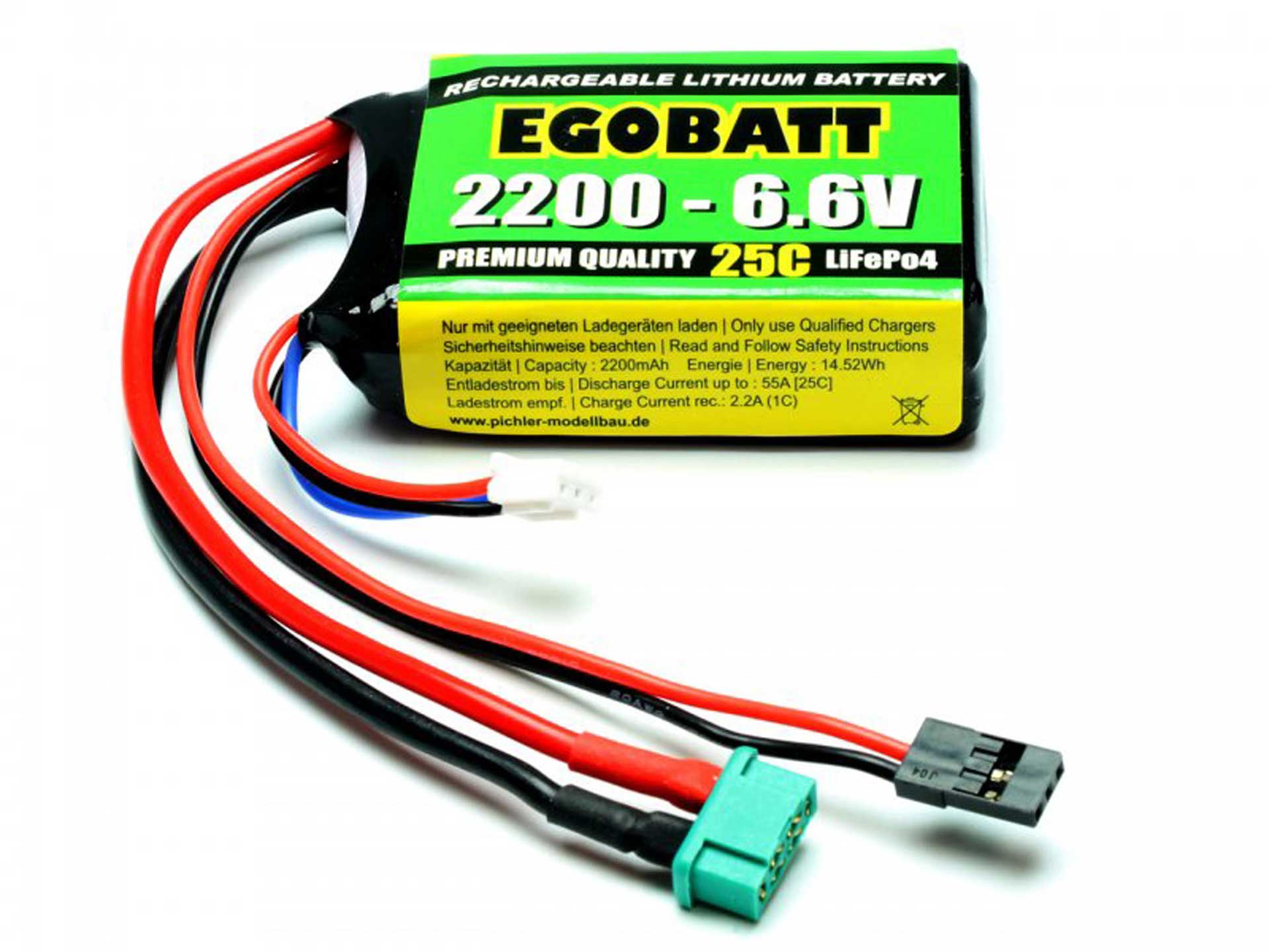 Pichler LiFe Battery EGOBATT 2200 - 6.6V (25C)