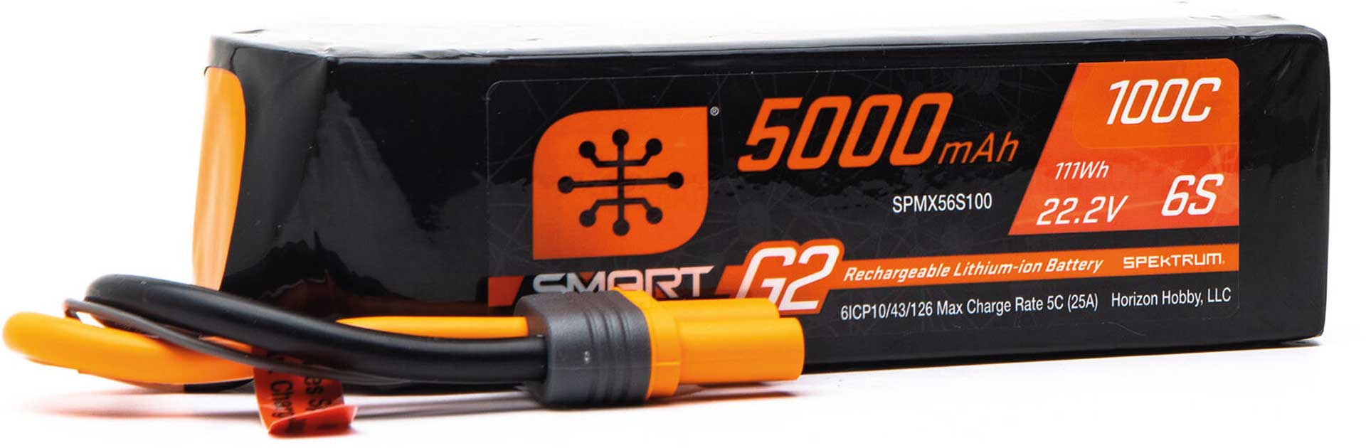 SPEKTRUM 22.2V 5000mAh 6S 100C Smart G2 LiPo Batterie : IC5