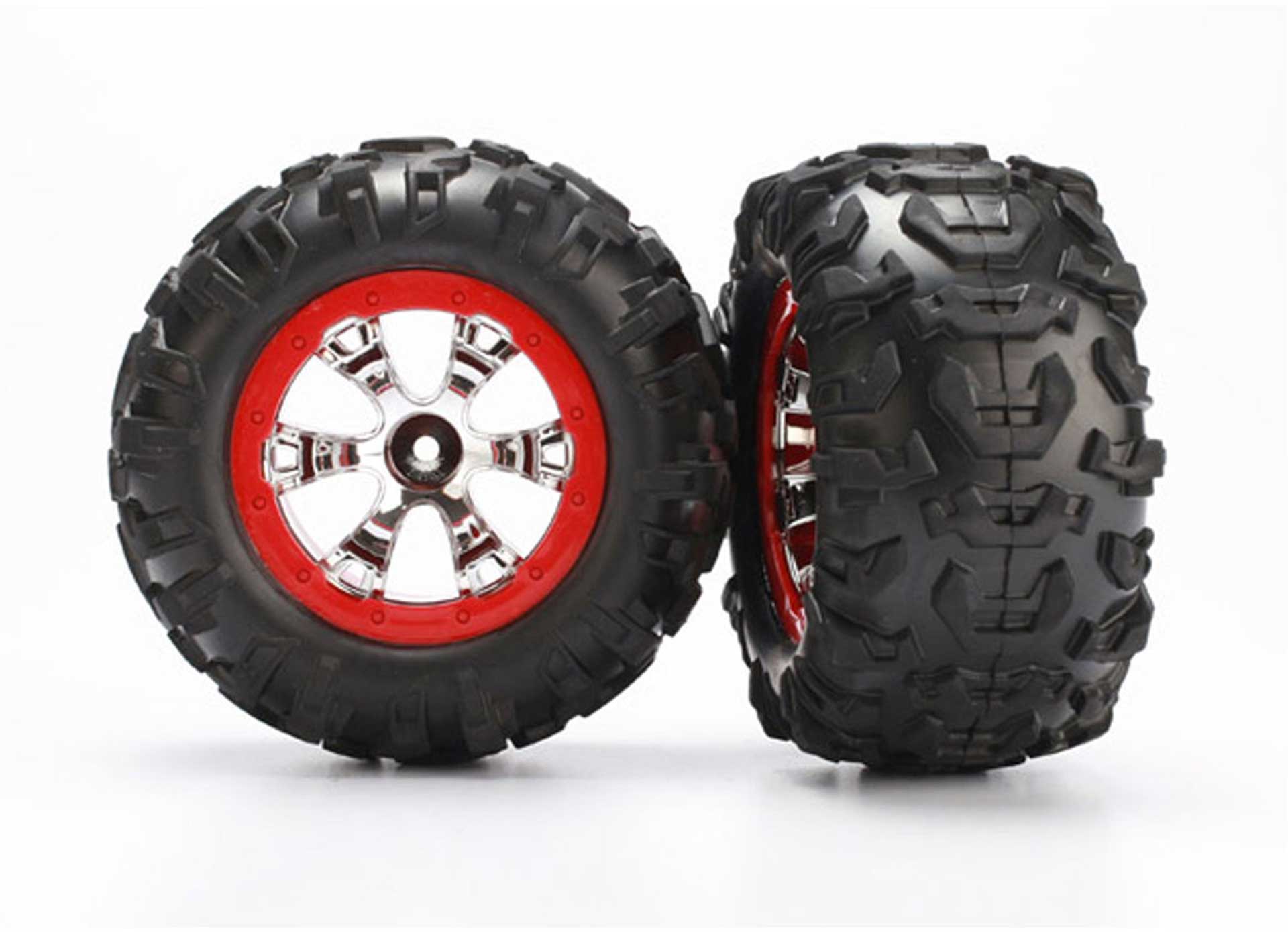 TRAXXAS ROUES MONTEES COLLEES CANYON AT JANTES ROUGES (2)