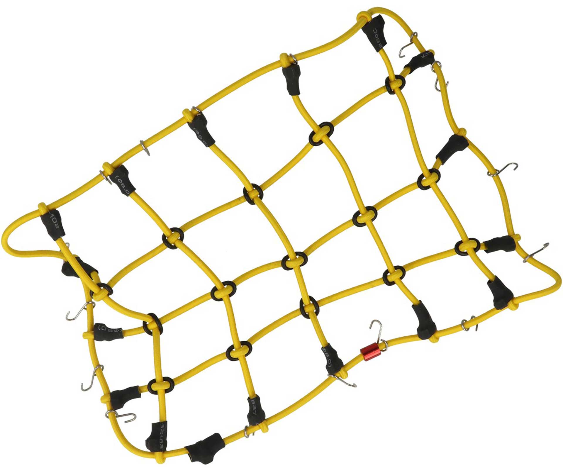 ROBITRONIC Gepäcknetz mit Haken Gelb (190mm x 120mm)