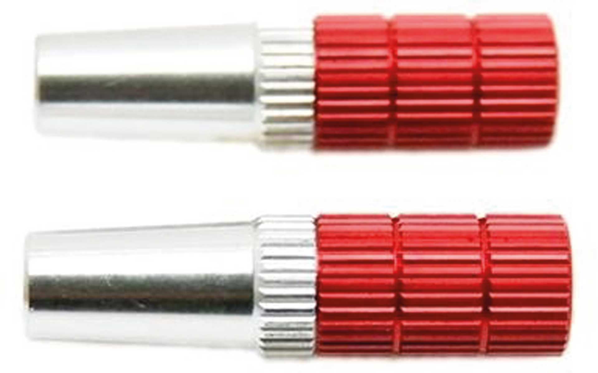 Secraft Billet handles V4, silver/red, M3, 40 mm