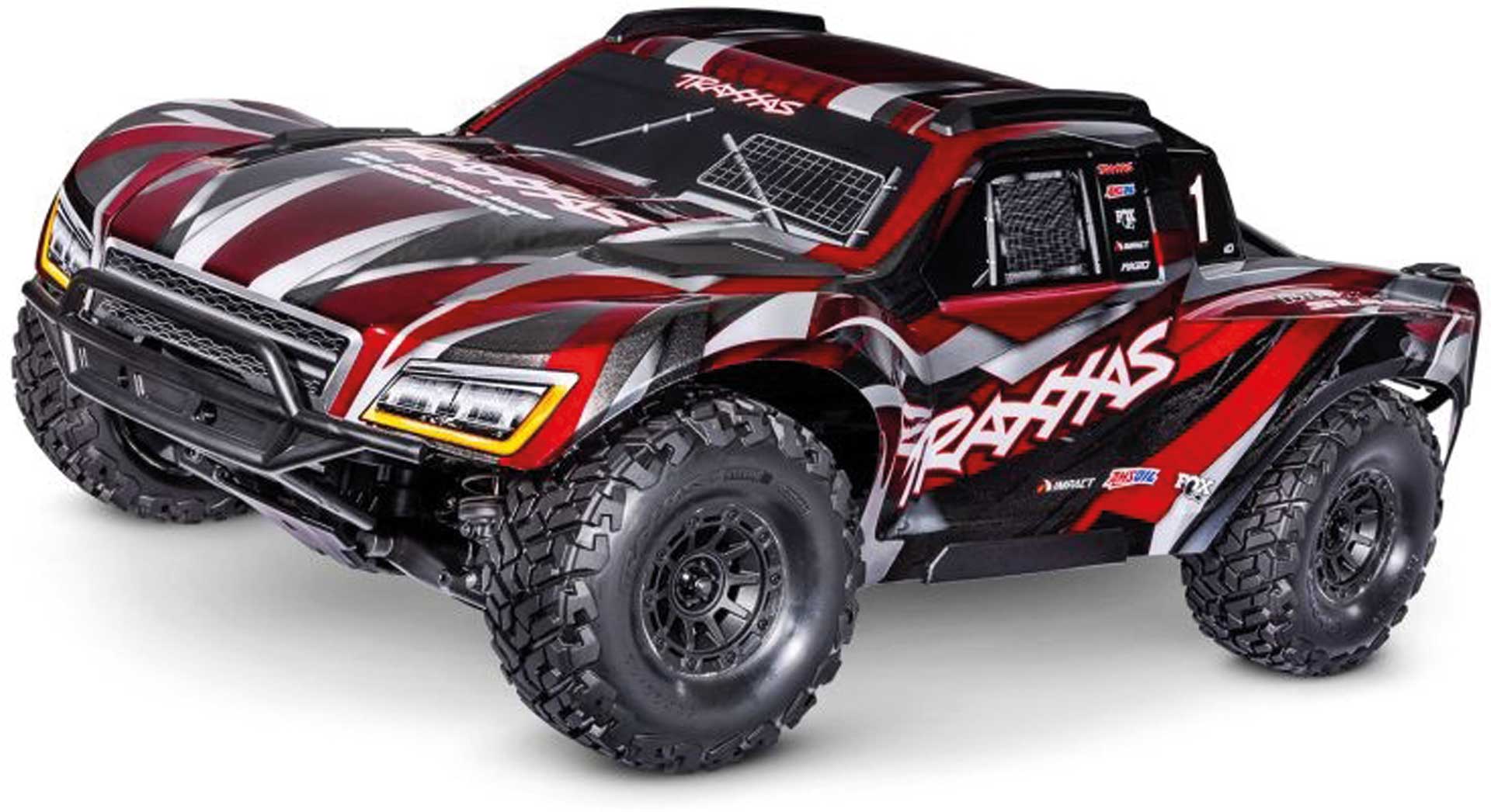 TRAXXAS MAXX-SLASH 6S 4X4 RED 1/8 SHORT-COURSE-TRUCK RTR BRUSHLESS, WITHOUT BATTERY AND CHARGER