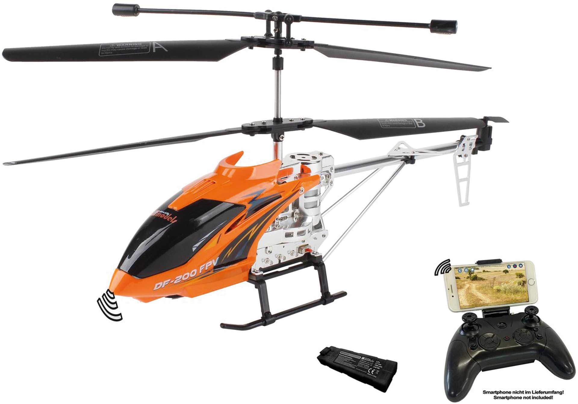 DRIVE & FLY MODELS DF-200XL PRO FPV Helicopter avec caméra RTF