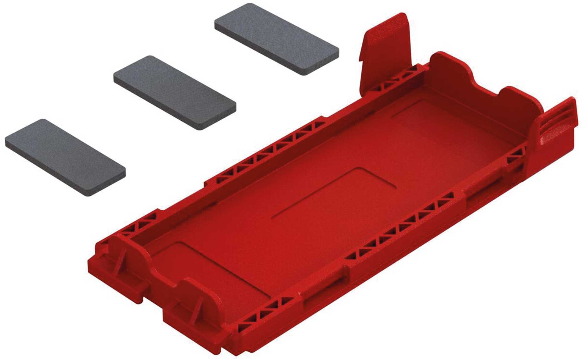 ARRMA Battery cover set, red