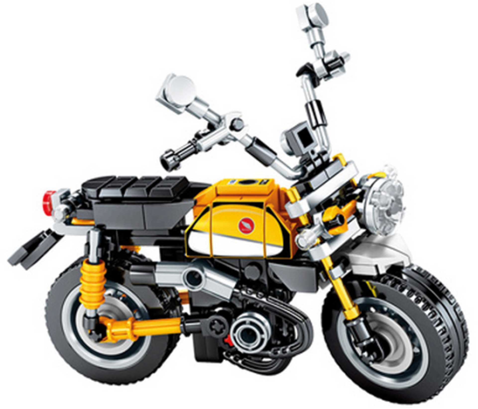 Sembo Block Super Motorcycle gelb-schwarz (221Teile) Klemmbausteine
