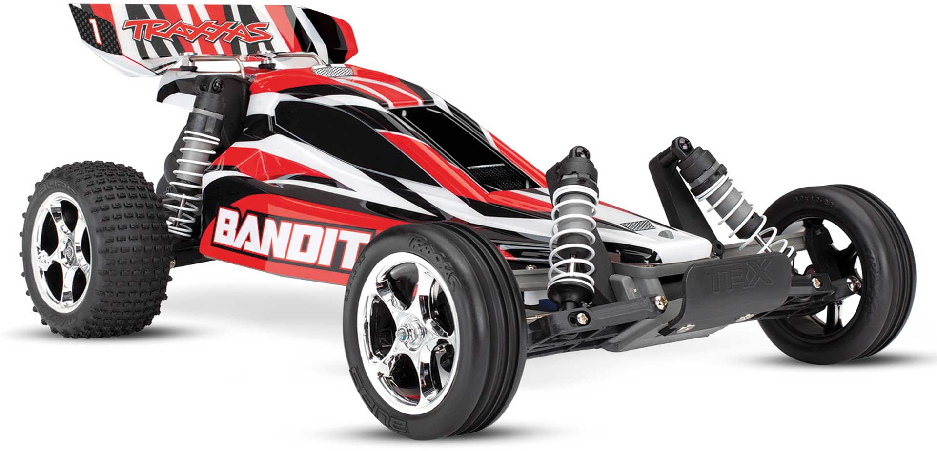 TRAXXAS BANDIT ROT-X BUGGY RTR MIT AKKU/+12V LADER 1/10 2WD BUGGY BRUSHED