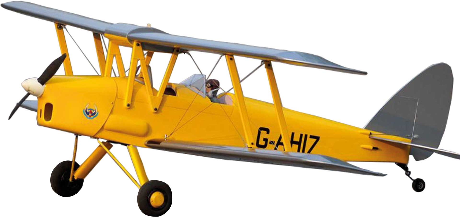 VQ Models Tiger Moth DH.82 (jaune/argent) / 1400 mm