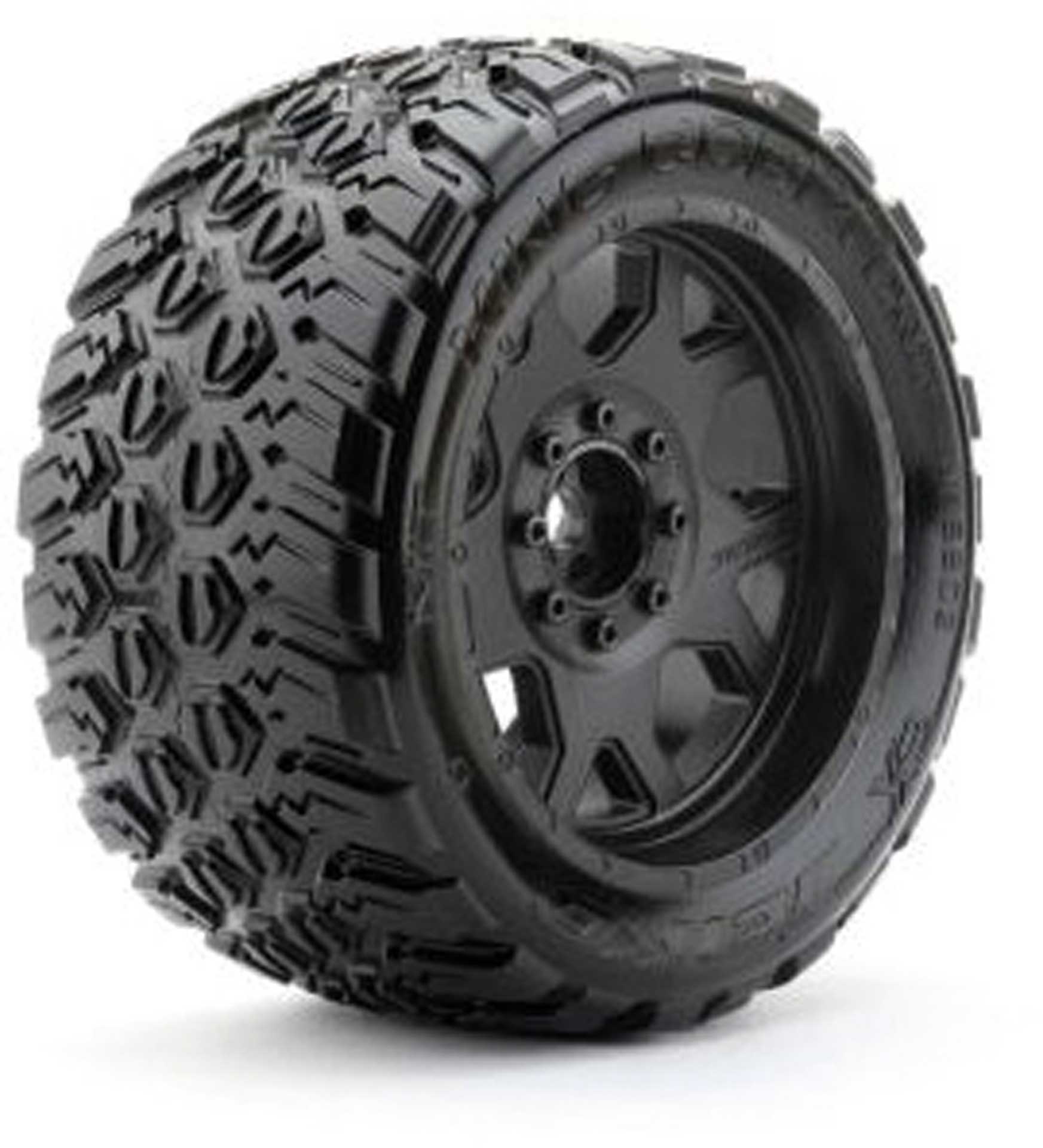 JETKO Extreme X-MT Tyre King Cobra Belted on TRX Xmaxx Black Rims