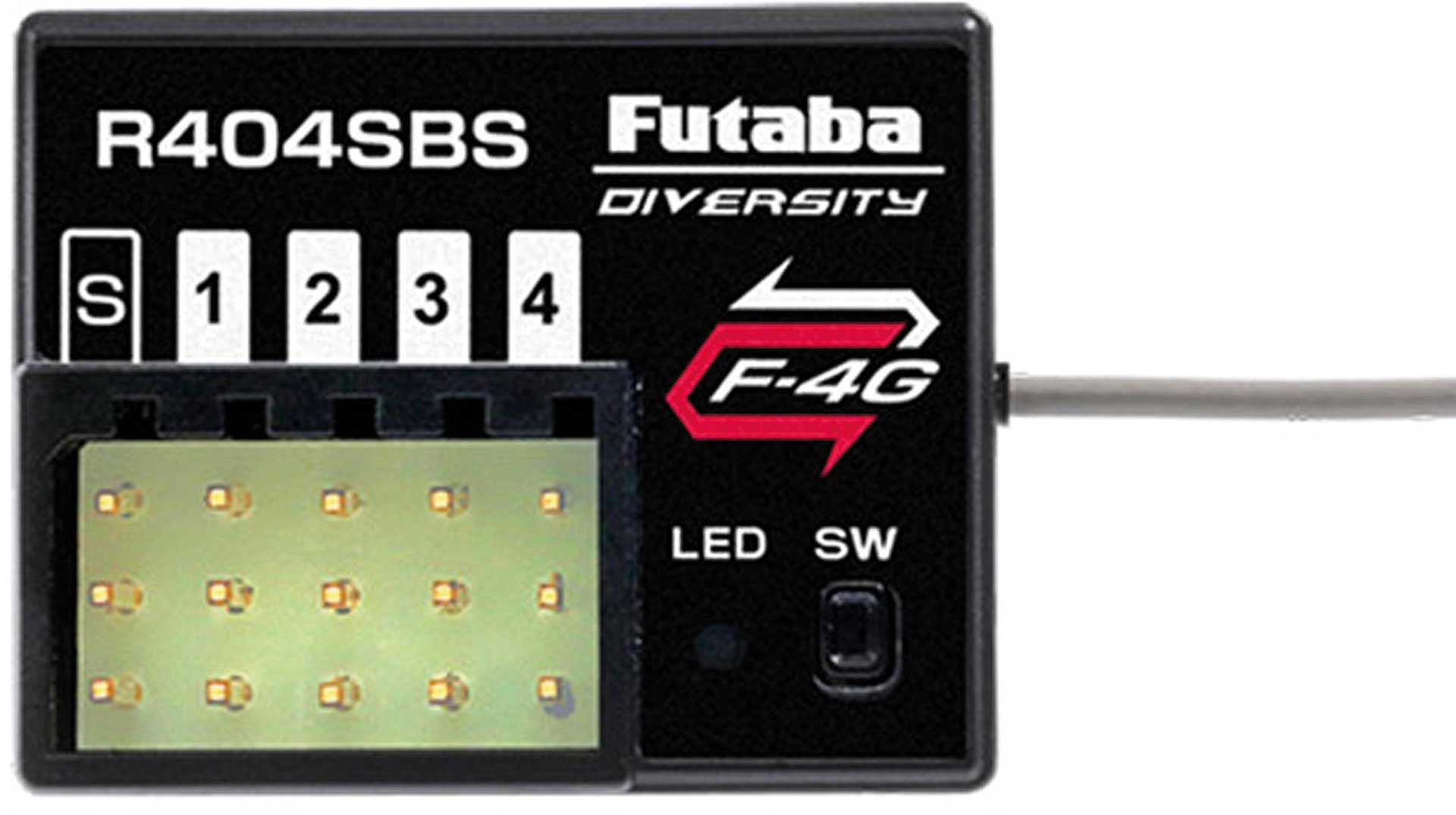 FUTABA T10PX + R404SBS 10-Kanal Profi Car- Fernsteuerung mit F-4G, SR
