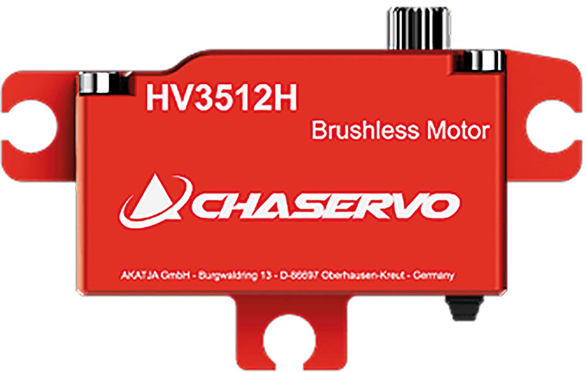 CHASERVO HV3512H 25T low profile HV Brushless Servo, horizontal mounting