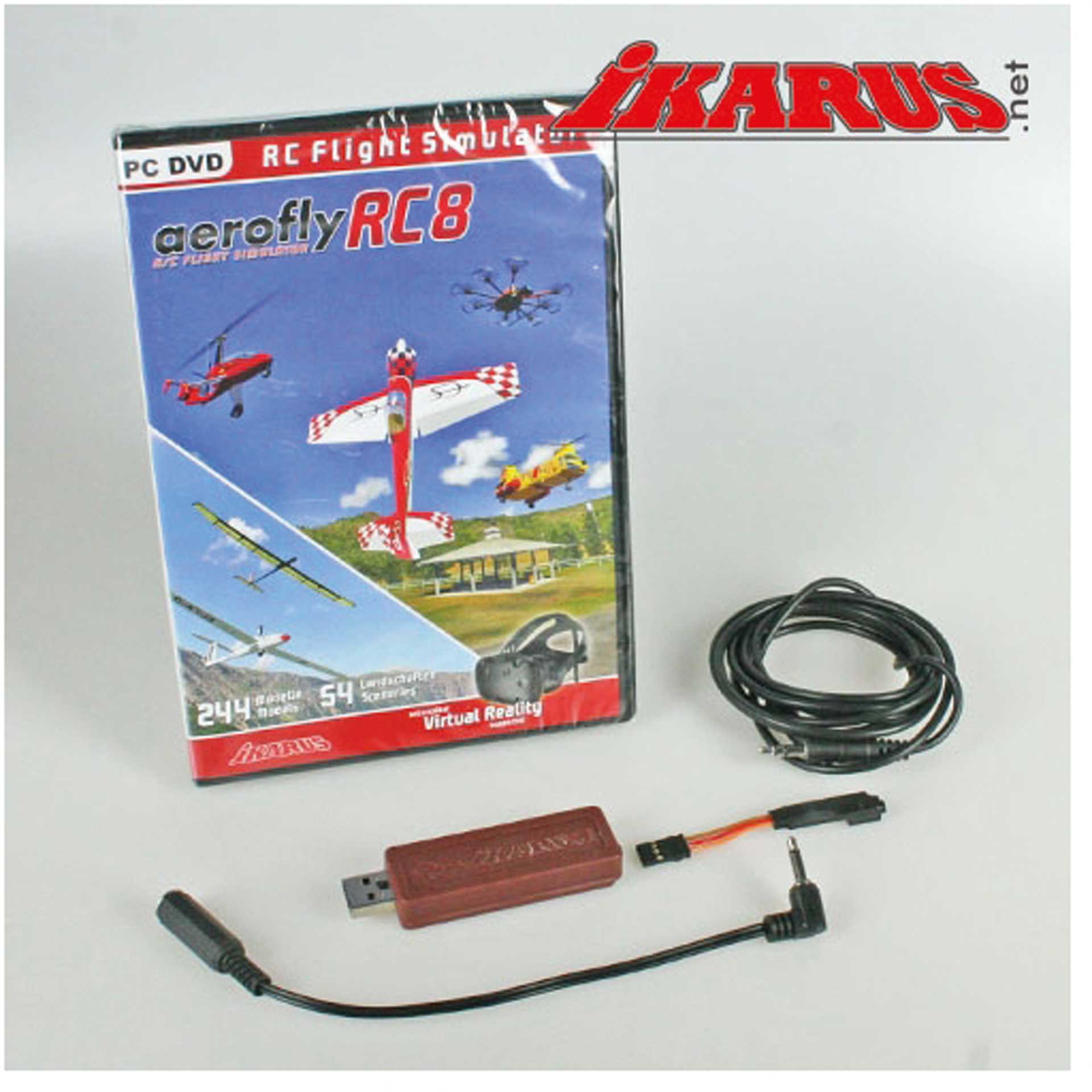 IKARUS AEROFLY RC8 WITH INTERFACE FOR SPECTRUM