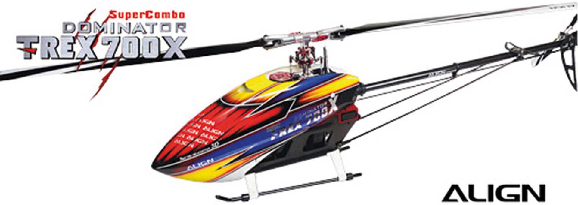 ALIGN T-REX 700X DOMINATOR SUPER COMBO +MB Helicopter