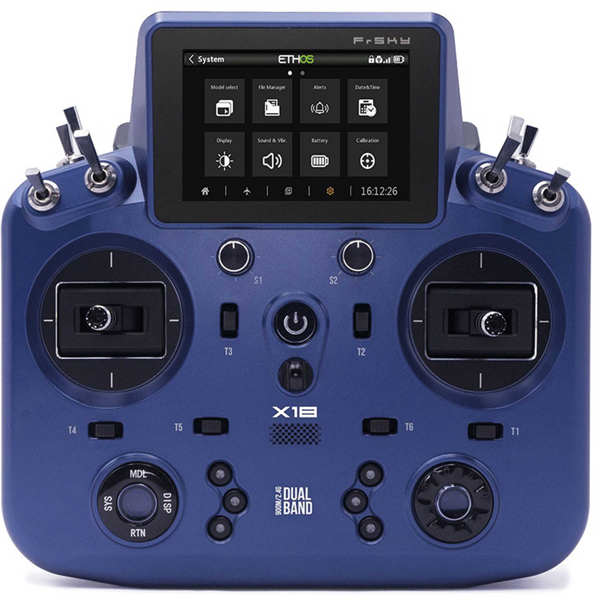 TANDEM X18 EU/LBT Kit émetteur FrSky bleu 2,4Ghz incl. batterie, sac EVA + TD-MX