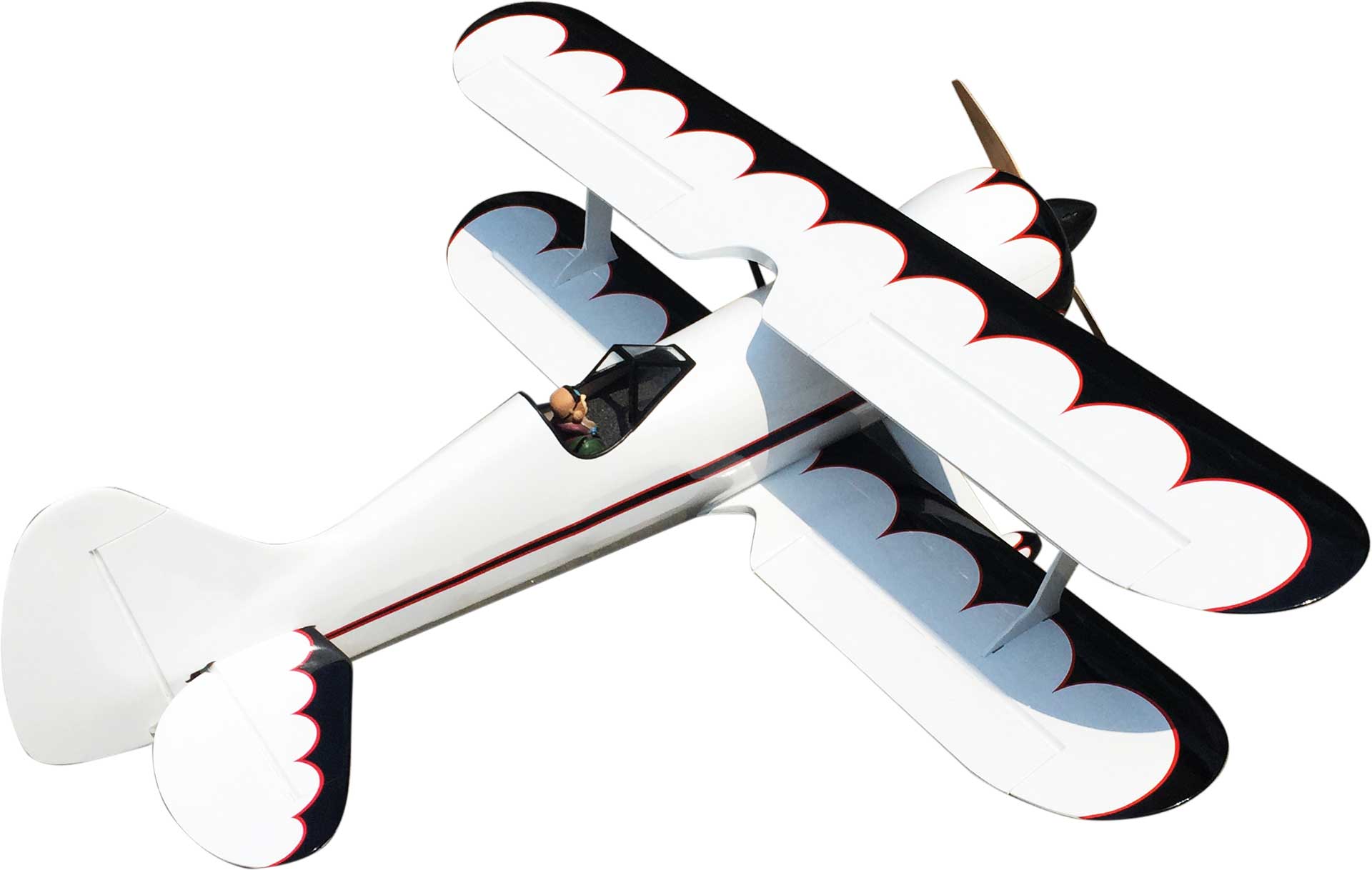 LEGACY AVIATION Muscle Bipe 54" white/black ARF Biplane