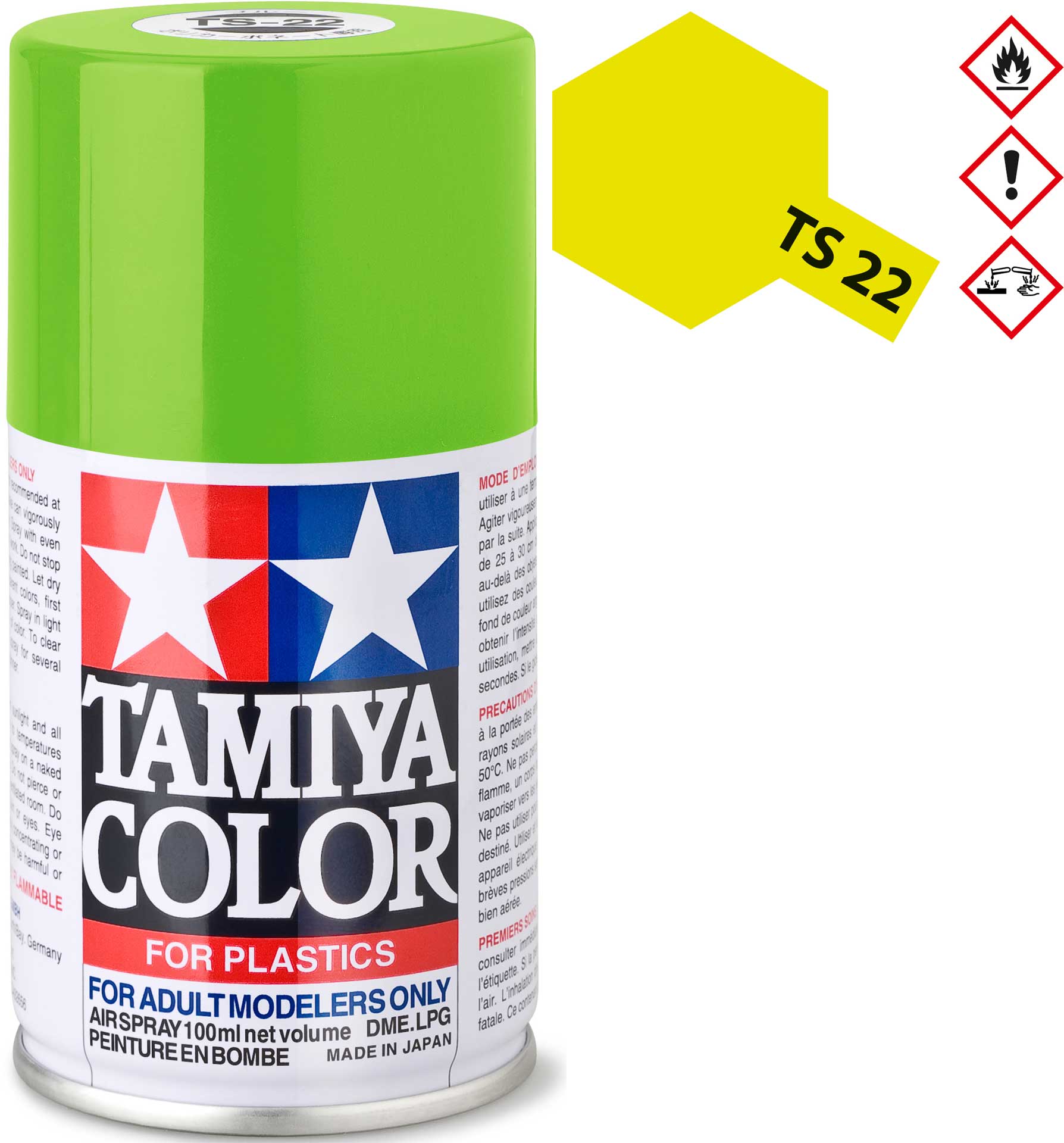 TAMIYA TS-22 Vert clair brillant Plastique Aérosol 100ml