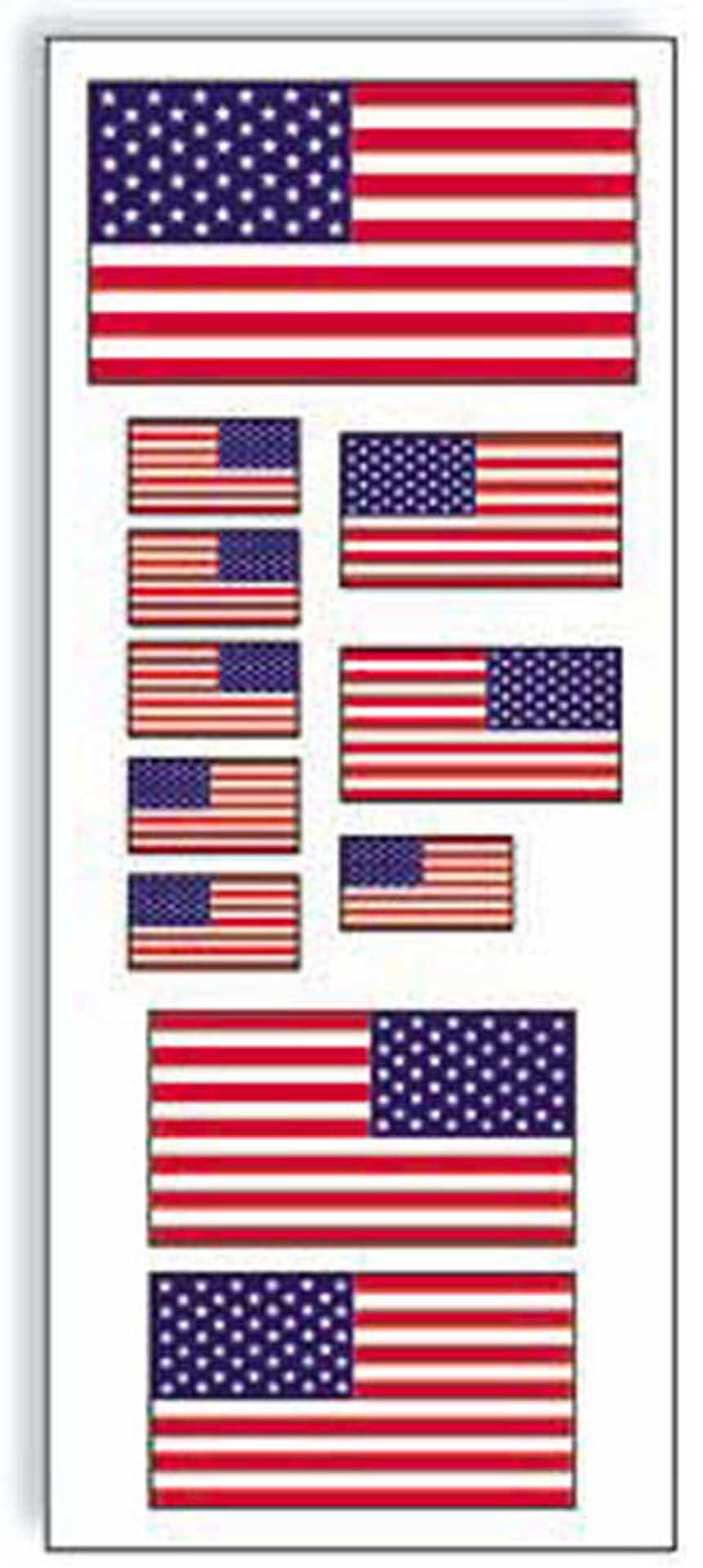 SIG AUTOCOLLANT AMERICAN FLAG 1,2,3"