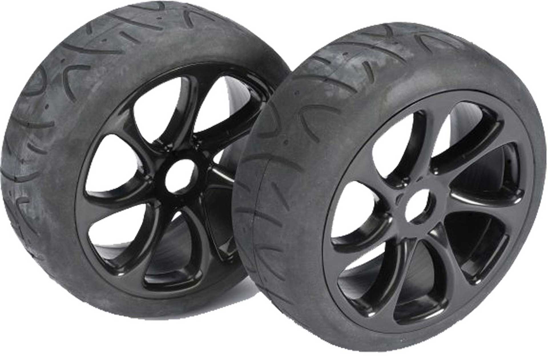 ABSIMA TIRE SET BUGGY STREET 7-SPOKED 1/8