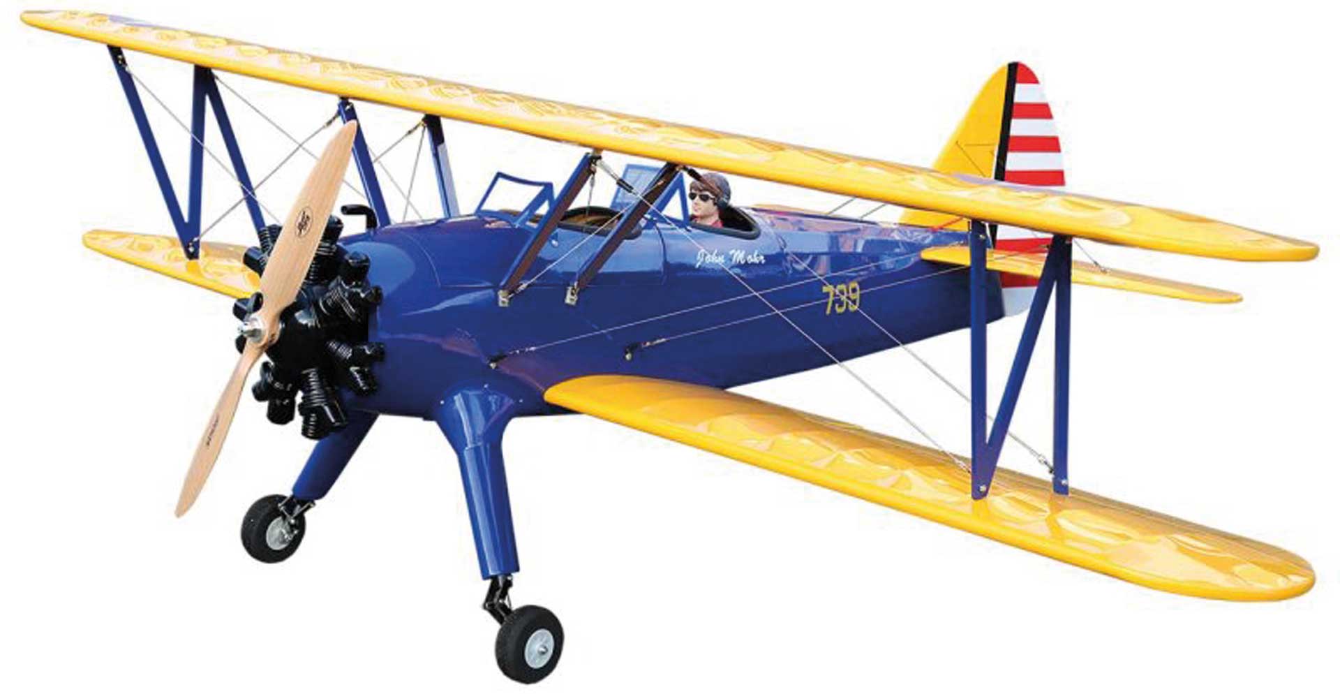 PICHLER PT 17 Stearman ARF Biplane 1,6m