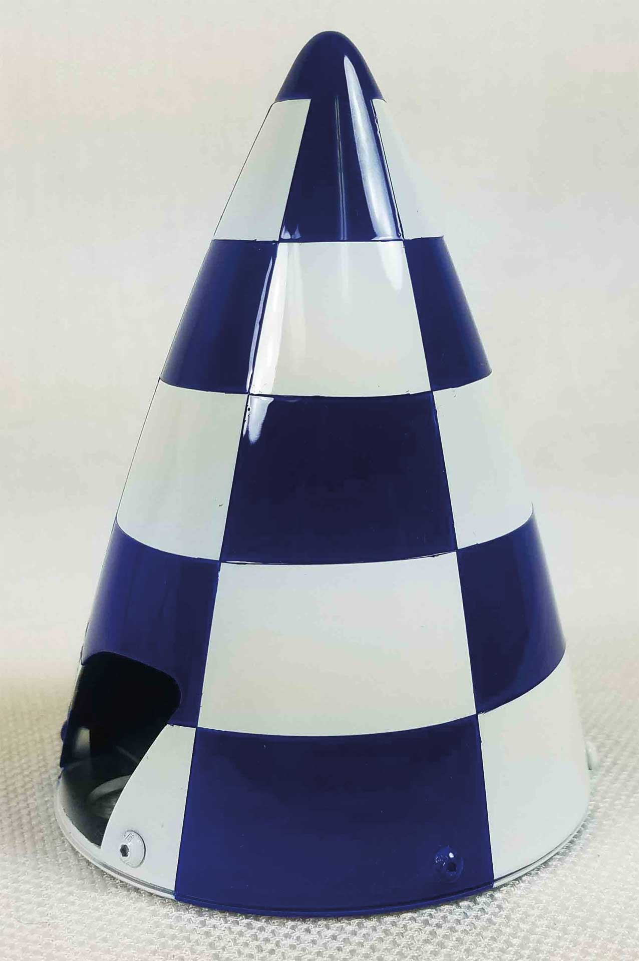 EXTREMEFLIGHT-RC Spinner Carbon 3.5" (89mm) bleu/blanc Motif en damier