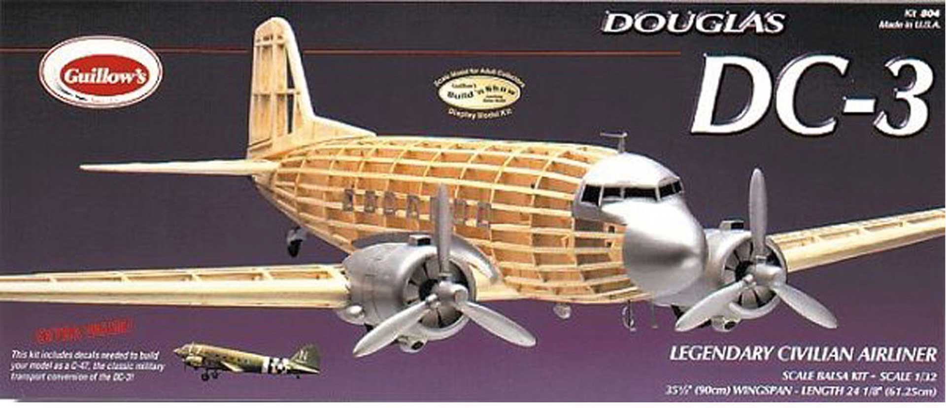 KRICK DOUGLAS DC-3 BALSABAUSATZ GUILLOWS