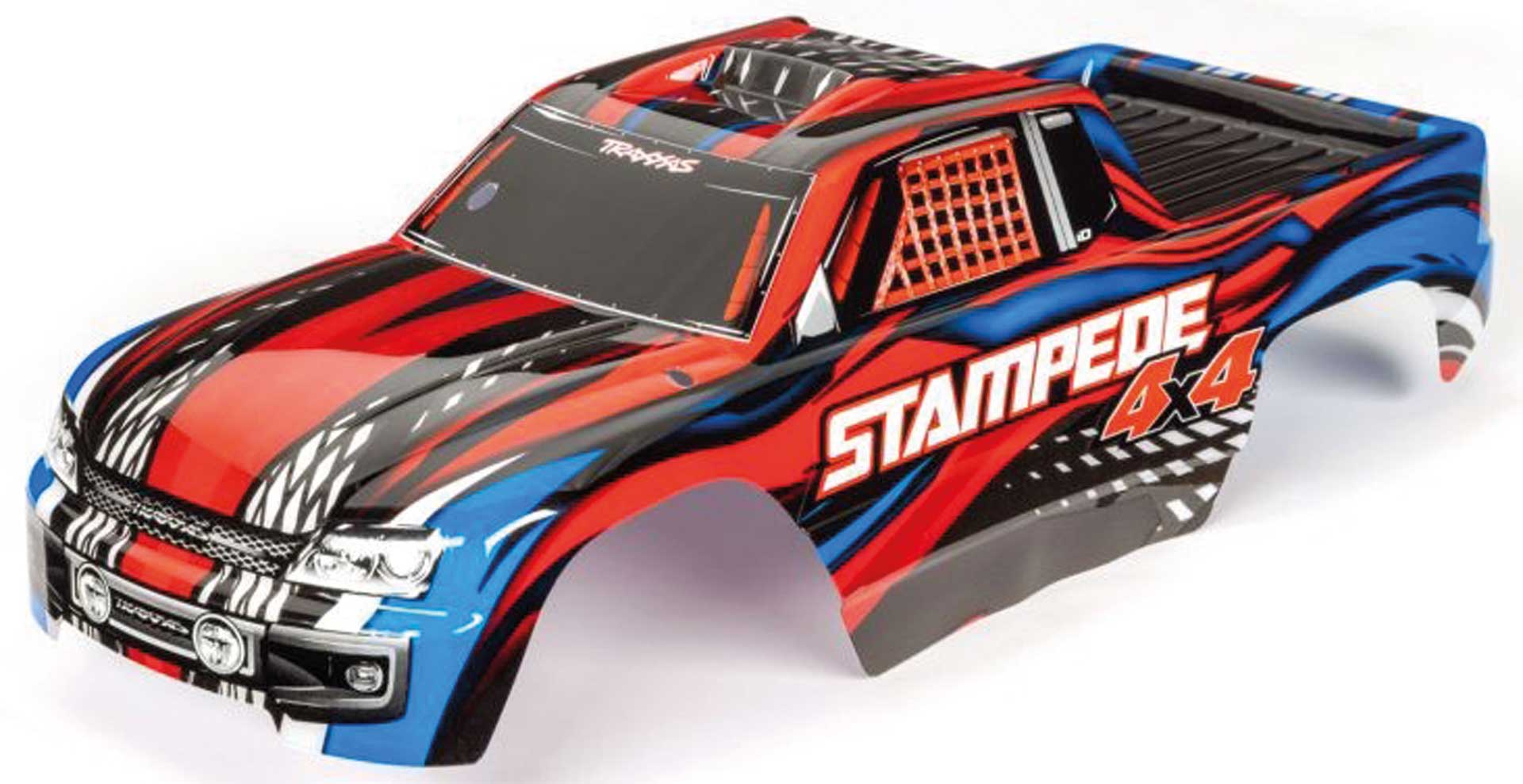 TRAXXAS Body Stampede 4x4 Red/Blue lacquered