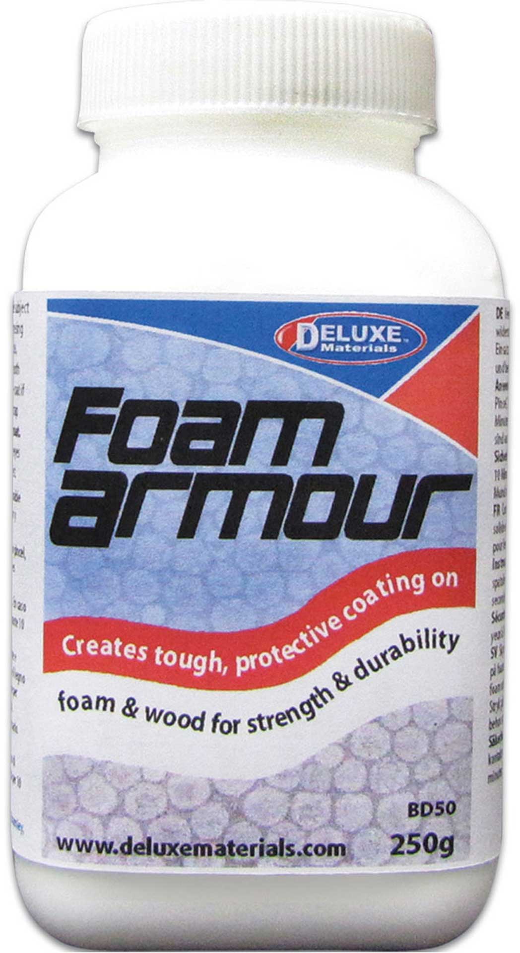 DELUXE FOAM ARMOUR SURFACE COATING 250G FOR  VARIOUS. FOAM MATERIALS, WOOD...
