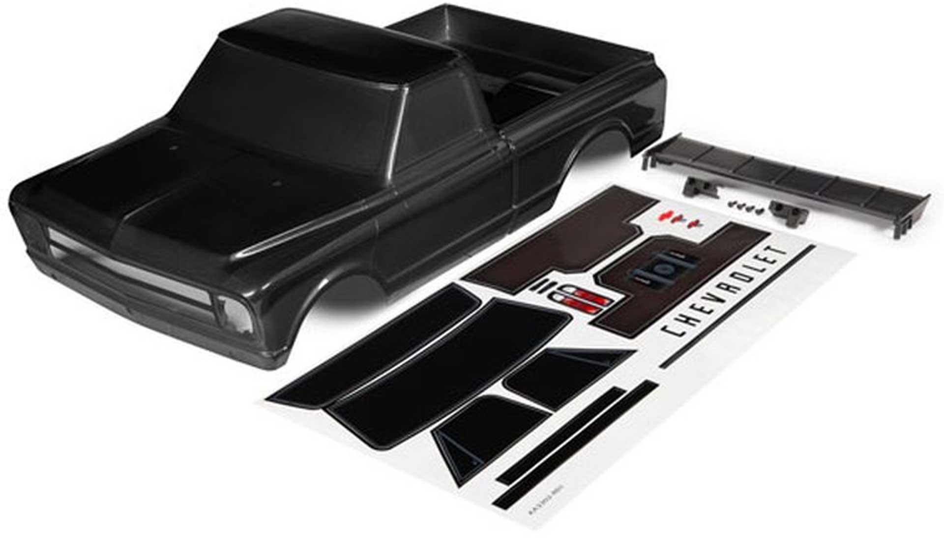 TRAXXAS Carosserie  Chevrolet C10 noir  inclus  Flügel & Autocollants